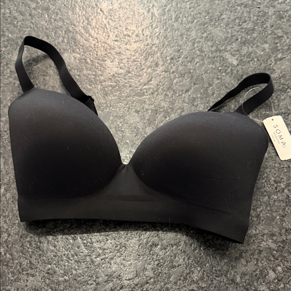 Soma Black Seamless Molded Cup Bra
